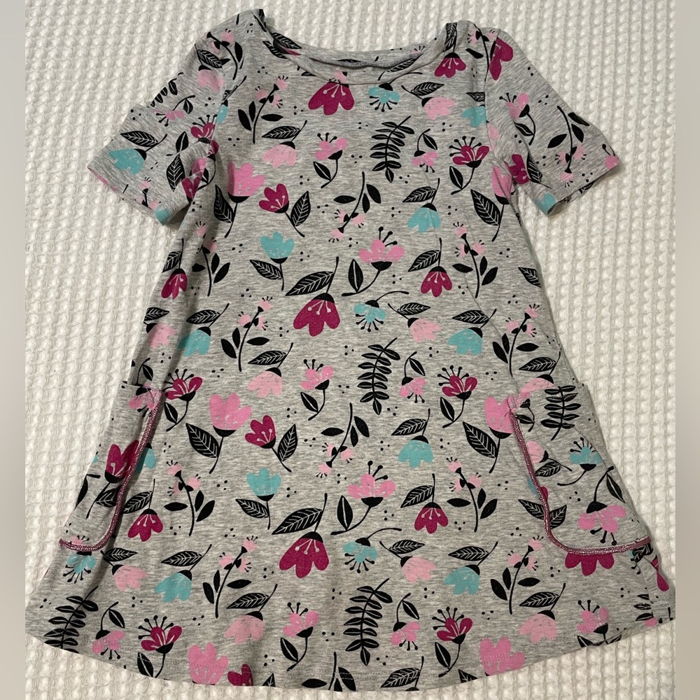 Jumping Beans - Girl’s Gray A-Line Casual Dress